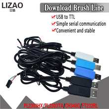 Модуль кабеля PL2303 USB к UART TTL, модуль адаптера последовательного порта FT232RL PL2303HX, USB передача на TTL RS232, кабель для загрузки CH340 4000282136334