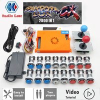 Видео для 2 плеера оригинальный комплект Pandora Box CX 2800 копия SANWA Джойстик, хромиросветодиодный светодиодная кнопка «сделай сам» аркадная Машина домашний шкаф 4000287665702