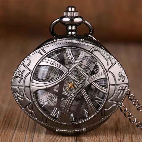 Часы карманные кварцевые, в античном стиле, бронзовые, в форме круглого глаза, в стиле стимпанк, ювелирные изделия, ожерелье, цепочка, подарки для мужчин и женщин 4000292197945
