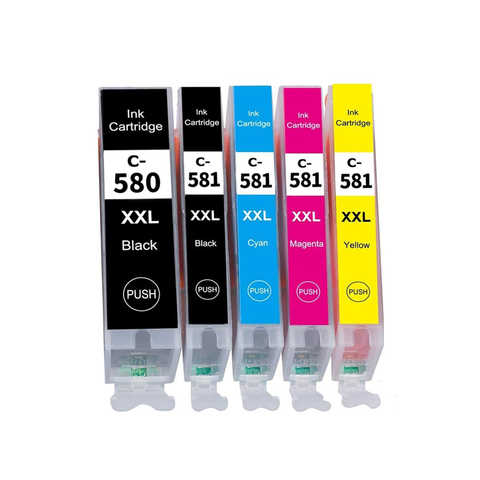 580XXL 581XXL чернильный картридж сменный для Canon PGI-580XXL CLI-581XXL PGI 580 XXL CLI 581 XXL 5 упаковок PGBK/BK/C/M/Y 4000292873364
