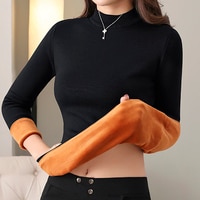 Heliar женские зимние свитера с круглым вырезом термобелье Джемперы толстые теплые бархатные пуловеры свитера для женщин 2021 зима 4000324987079