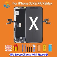 ЖК-дисплей AAA +++ для iPhone X Xs OLED с 3D сенсорным дигитайзером, дисплей для iphone x, ЖК-экран с дигитайзером, замена в сборе с подарком 4000337928639