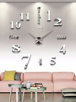 3D настенные часы, зеркальная Настенная Наклейка s, креативные настенные часы «сделай сам», съемная художественная наклейка, домашний декор, гостиная, Кварцевая игла, Лидер продаж 4000344239536
