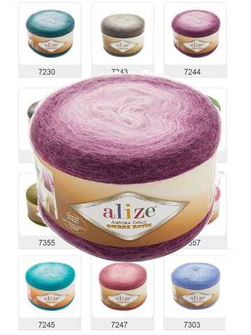 Alize ангоры золото эффектом деграде (переход от темного к многослойная пряжа 150gr-825mt % шерсть 20-80% акрила DIY ручное вязание крючком Обёрточная бумага-бини свитер мягкий пряжа нитки для вязания норка норки 4000346783375