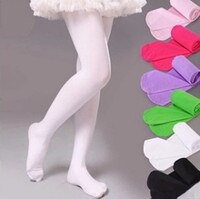 Весенние детские колготки ярких цветов, балетные танцевальные колготки для девочек, детские бархатные однотонные белые колготки для девочек, колготы 4000350795362