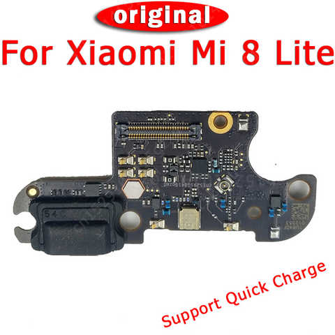Оригинальный зарядный порт для Xiaomi Mi 8 Lite Mi8, зарядная плата, USB разъем, печатная плата, док-разъем, гибкий кабель, запасные части для замены 4000351903242