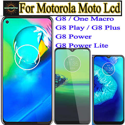 Новый ЖК-дисплей 6,4 дюйма для Motorola Moto G8 G8 Plus G8 Power, сенсорный стеклянный дигитайзер в сборе G8 Play G8 Power Lite Lcd 4000355498178
