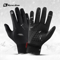 Перчатки с пальцами для мужчин и женщин, зимние спортивные перчатки для бега, для сенсорного экрана, для спортзала, фитнеса 4000365727380