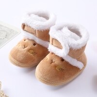 Baywell/теплые зимние ботинки для новорожденных; Обувь для маленьких мальчиков и девочек 1 год; Зимние ботинки на меху с мягкой подошвой для детей 0-18 месяцев 4000370330035