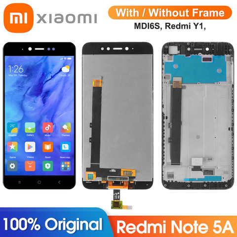 ЖК-дисплей 5,5 дюйма для Xiaomi Redmi Note 5A, сменный сенсорный экран с рамкой для Xiaomi Redmi Note 5A Prime / Y1 4000373218638