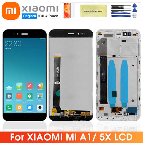 5,5 ''Оригинальный ЖК-дисплей для Xiaomi Mi A1 Mia1 ЖК-дисплей сенсорный экран дигитайзер Замена для Xiaomi Mi 5X Mi5X ЖК-экран 4000373826282