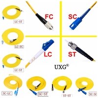 Сетевой оптоволоконный кабель, 3–50 м, одномодовый, симплексный, разъемы SC, LC, ST, FC 4000379889564