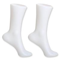 2 шт., Женские носочки для ног, короткие чулки, манекен, белая форма нога, дисплей, обувь и носки 4000389875540