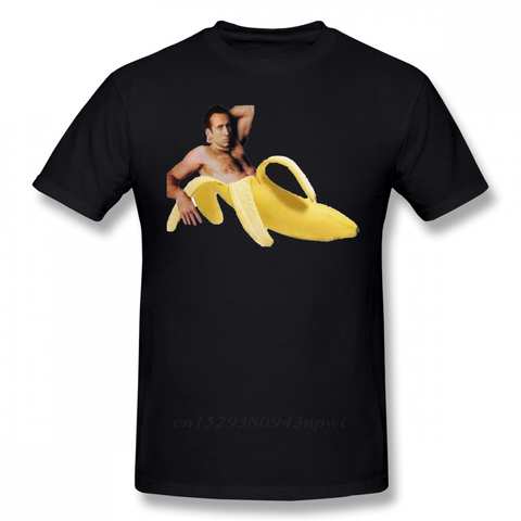 Футболка Mlg, Оригинальная желтая футболка Николаса Кейджа в банане, летняя футболка с коротким рукавом, забавная графическая Мужская футболка из 100% хлопка 4000392245925