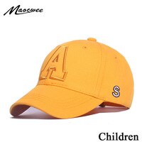Детская бейсболка, летняя кепка от солнца для маленьких мальчиков и девочек, регулируемая хлопковая бейсболка с буквами, детские спортивные кепки, шапки 4000437106021
