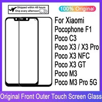 ЖК-дисплей с сенсорной панелью, переднее стекло для Xiaomi Pocophone F1 Poco X3 NFC X3 GT M3 Pro C3, Сменное Сенсорное стекло 4000448153854