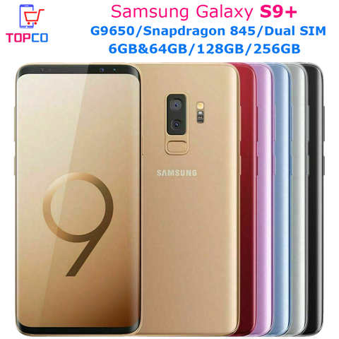 Оригинальный Samsung Galaxy S9 + G9650 S9 Plus, 64 ГБ/128 ГБ/256 ГБ, две Sim-карты, Snapdragon 845 восемь ядер, 6,2 дюйма, двойная камера 12 МП, 6 ГБ, NFC 4000448184586