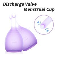 Менструальные чашки Медицинские силиконовые менструальные чашки дамские разгрузочные клапана менструальные чашки женственная гигиена Copa менструальные женские чаши 4000460600621