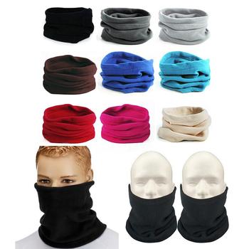 Утепленные зимние флисовые шарфы для занятий на открытом воздухе, шарфы для велоспорта, шарфы для шеи, гетры для шеи, Зимние головные уборы, теплая маска, шапка 4000479873555