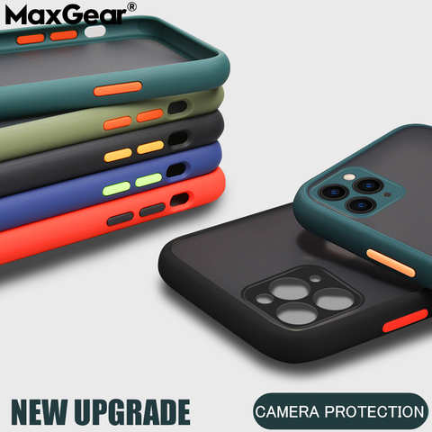 Роскошный противоударный чехол для iPhone 11 Pro Max Защита объектива камеры Прозрачный матовый чехол для iPhone 6 6S 7 8 Plus X XR XS Max чехлы 4000498065972