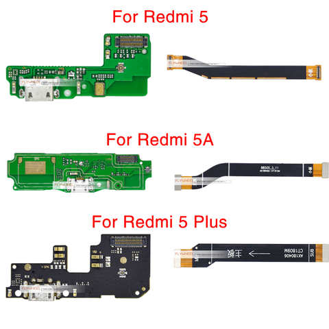 1 шт. основной разъем материнской платы, ЖК-дисплей, гибкий кабель для Xiaomi Redmi 5 5A 5 Plus, USB-зарядное устройство, USB-порт, док-разъем 4000534483609
