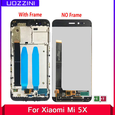 100% протестированный ЖК-дисплей для Xiaomi Mi A1 Mi 5X MiA1 Mi5X, ЖК-дисплей + сенсорный экран в сборе с/без рамки, запасные части 4000550357101