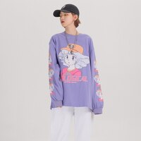 EXTREME фиолетовая футболка с принтом, harajuku лонгслив женский ,весна харадзюку топ с длинным рукавом япония футболка женская хлопок толстовка ,аниме одежда футболка длинная ,новинки мода 2020 женский интересные вещи 4000567342543
