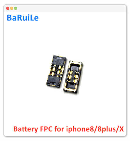Батарейный FPC разъем BaRuiLe для iphone 8 Plus X 11 Pro Max 12 13, зажим для материнской платы, гибкий кабель, запасные части, 20 шт. 4000569747820