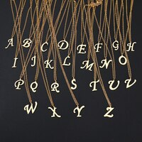Ожерелье DOTIFI женское из нержавеющей стали, с подвеской в виде буквы алфавита, A-Z 4000585422255