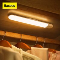 Светильник для шкафа Baseus с пассивным ИК датчиком движения светильник, перезаряжаемый светодиодный ночсветильник для гардероба, кухни, спальни, чулана 4000599859296