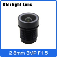 Объектив Star светильник 3MP 2,8 мм Фиксированная апертура F1.5 большой угол для SONY IMX290/291/307/327 AHD IP-камеры видеонаблюдения для слабосветильник щения Бесплатная доставка 4000604823348