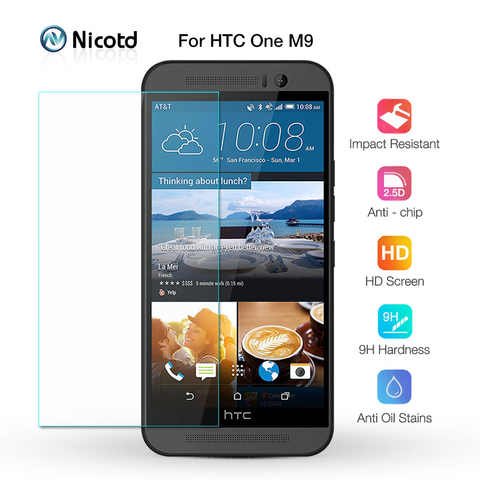 2 шт. для HTC One M9 Защитное стекло для экрана Защитная пленка для телефона Защитная пленка для HTC One M7 M8 M9 Plus E8 E9 Plus U12 Plus 4000606200068