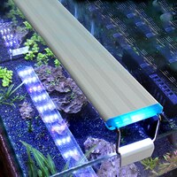 Аквариумный светодиодный светильник, супер тонкий аквариум для аквариума, водный растительный светильник для выращивания растений, водонепроницаемый яркий светильник с зажимом, синий светодиодный светильник для растений 18-75 см, 220 В 4000619596698