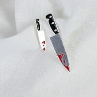 Новые забавные серьги-гвоздики с ножом крови для женщин, панк, индивидуальные серьги в стиле хиппи, вечерние, модные ювелирные изделия, подарки 4000639919124