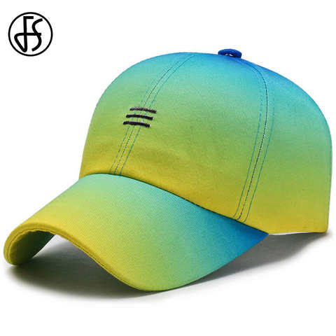 FS 2022 градиентная зеленая бейсбольная кепка для мужчин стильная женская мужская кепка s Snapback Хип-Хоп Кепка водителя грузовика летняя уличная спортивная шляпа для гольфа 4000644967865