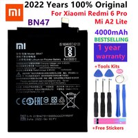Оригинальный аккумулятор Xiao Mi BN47 4000 мАч для Xiaomi Redmi 6 Pro / Mi A2 Lite, высококачественные сменные батареи для телефона, быстрая доставка 4000677454857