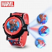 Часы Детские с проекцией «Человек-паук», цифровые светодиодные электронные часы с героями MARVEL, для мальчиков и девочек 4000691229152
