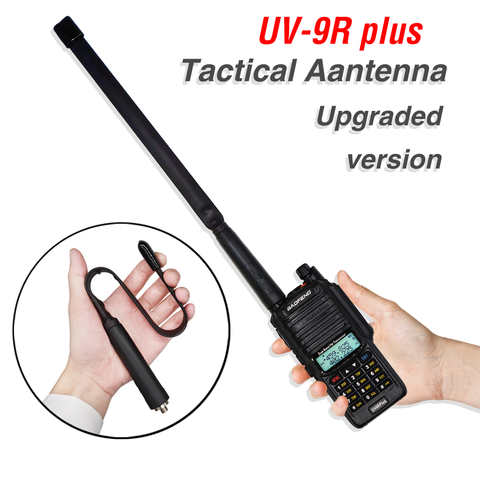 33 см CS тактическая Складная антенна SMA-Female Dual Band VHF UHF Для Baofeng Walkie Talkie UV-9R Plus uv-9r UV9R двухстороннее радио 4000701819306