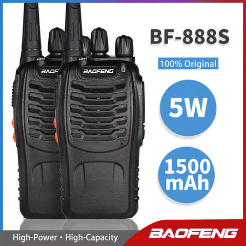 Портативная рация Baofeng BF888S, радиолюбительская рация для двусторонней радиосвязи BF 888S, радиопередатчик 5 Вт, UHF, Любительская радиосвязь, 2 шт. 4000723837024