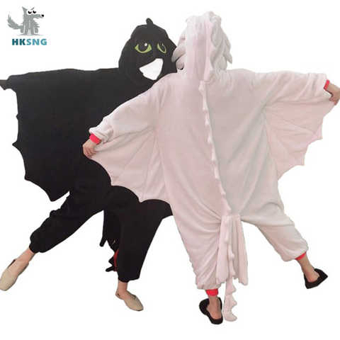 Кигуруми-Дракон HKSNG, зимняя Фланелевая пижама, комбинезон для косплея на Хэллоуин 4000739810306