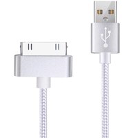 Кабель USB 30-контактный в нейлоновой оплетке для Apple iPhone 4 4s 3G 3GS 2G iPad 1/2/3 iPod Touch iPod Nano 4000755952445