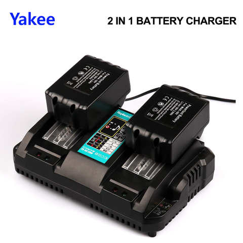 Двойное Сменное зарядное устройство для аккумуляторов Makita 14,4 В, 18 в, BL1830, Bl1430, DC18RC, DC18RA, литий-ионная вилка для США и ЕС  Code:2000-200₽ PUMPKIN200 4000770186476