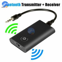 Bluetooth 5,0 передатчик приемник беспроводной аудио адаптер 2 в 1 A2DP 3,5 мм разъем Aux Bluetooth адаптер для ПК ТВ наушников автомобиля 4000772472248
