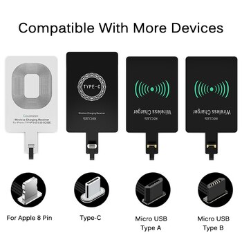 Беспроводное зарядное устройство Qi для iPhone/ Samsung/ Huawei/ Xiaomi, Micro-USB/ Type-C 4000774372928