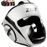 Шлем для бокса ZTTY с полным покрытием, для тренировок, спарринга, снаряжение для занятий в спортзале, тхэквондо, из искусственной кожи 4000807037292
