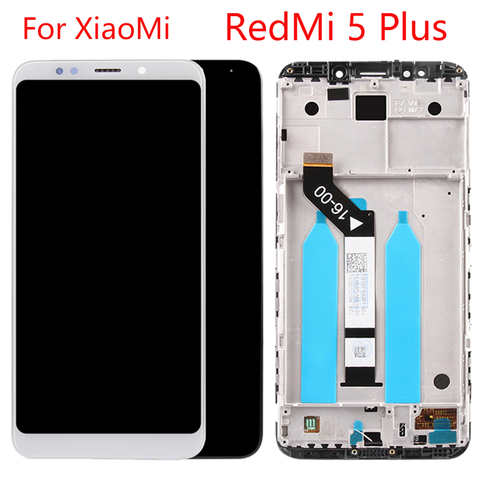 ЖК-дисплей 5,99 дюйма для Xiaomi Redmi 5 Plus, сенсорный ЖК-экран с рамкой для Redmi 5 Plus, сменный дисплей в сборе 4000809771755