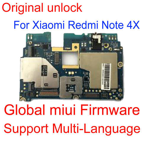 Оригинальная разблокированная материнская плата для Xiaomi redmi note 4X note 4 Global Snapdragon 625 плата платы материнской платы гибкий кабель 4000811287945