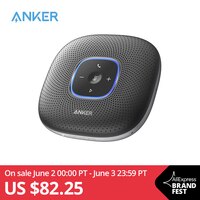 Anker PowerConf Bluetooth динамик телефонная Конференц-колонка с 6 микрофонами, улучшенный голосовой пикап, 24ч время вызова 4000817101011