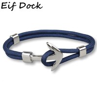 Звеньевая веревка для выживания, цепочка, темно-синяя звеньевая веревка и браслеты для мужчин и женщин, подарок, спортивные крючки в морском стиле 4000831357312