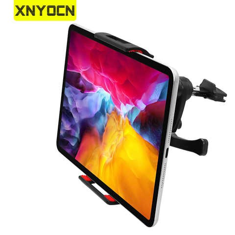 Автомобильный держатель для планшета Xnyocn, универсальный держатель для планшета 6, 7, 8, 9, 10, 11 дюймов, подставка для телефона, ПК, вентиляционное отверстие, аксессуары для планшетов ipad, Samsung, Xiaomi 4000837848178